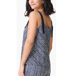 NWT Nic & Zoe Spring Rain Tank Navy Striped Women's Top XS
